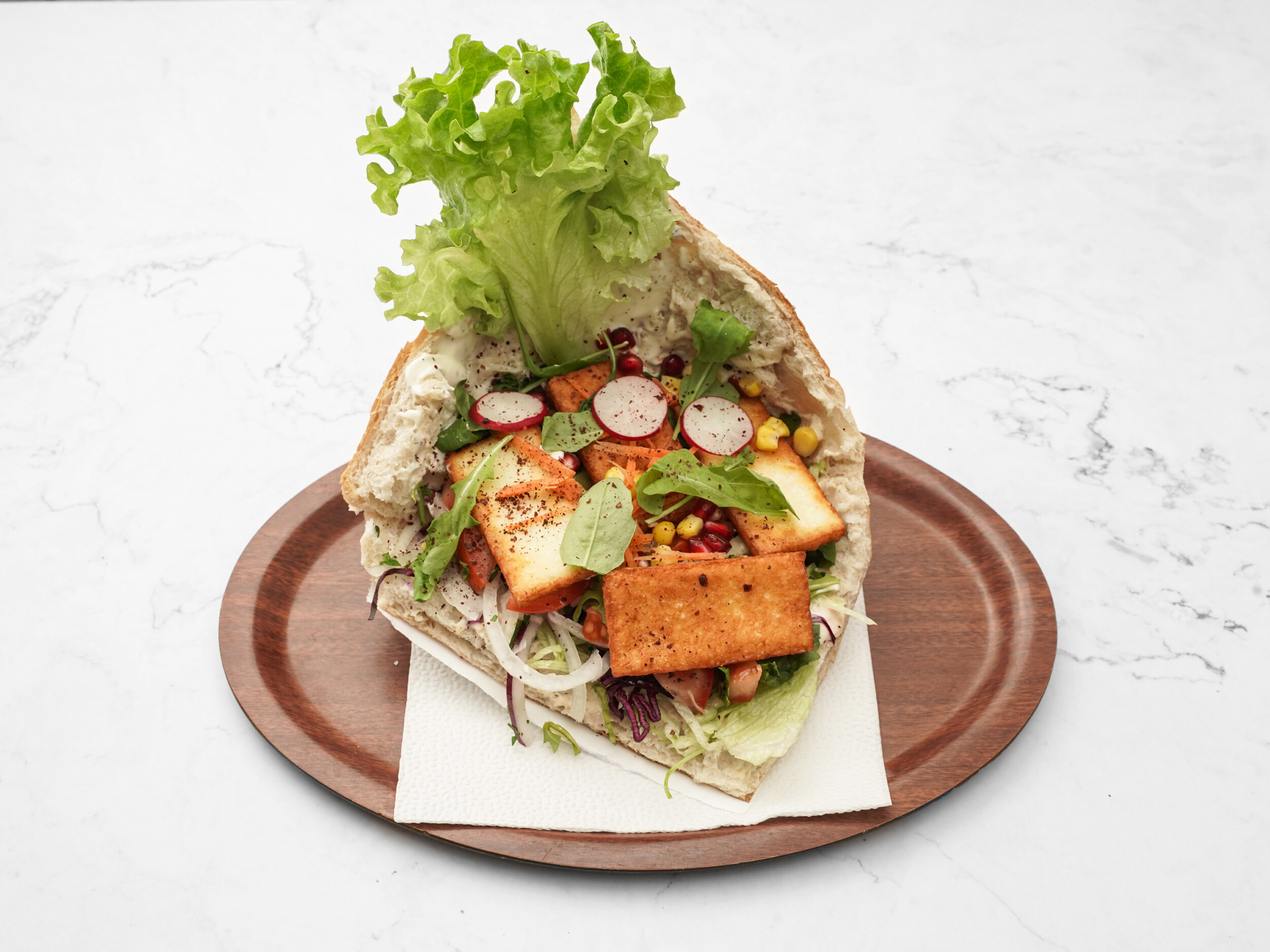 Halloumi im Brot